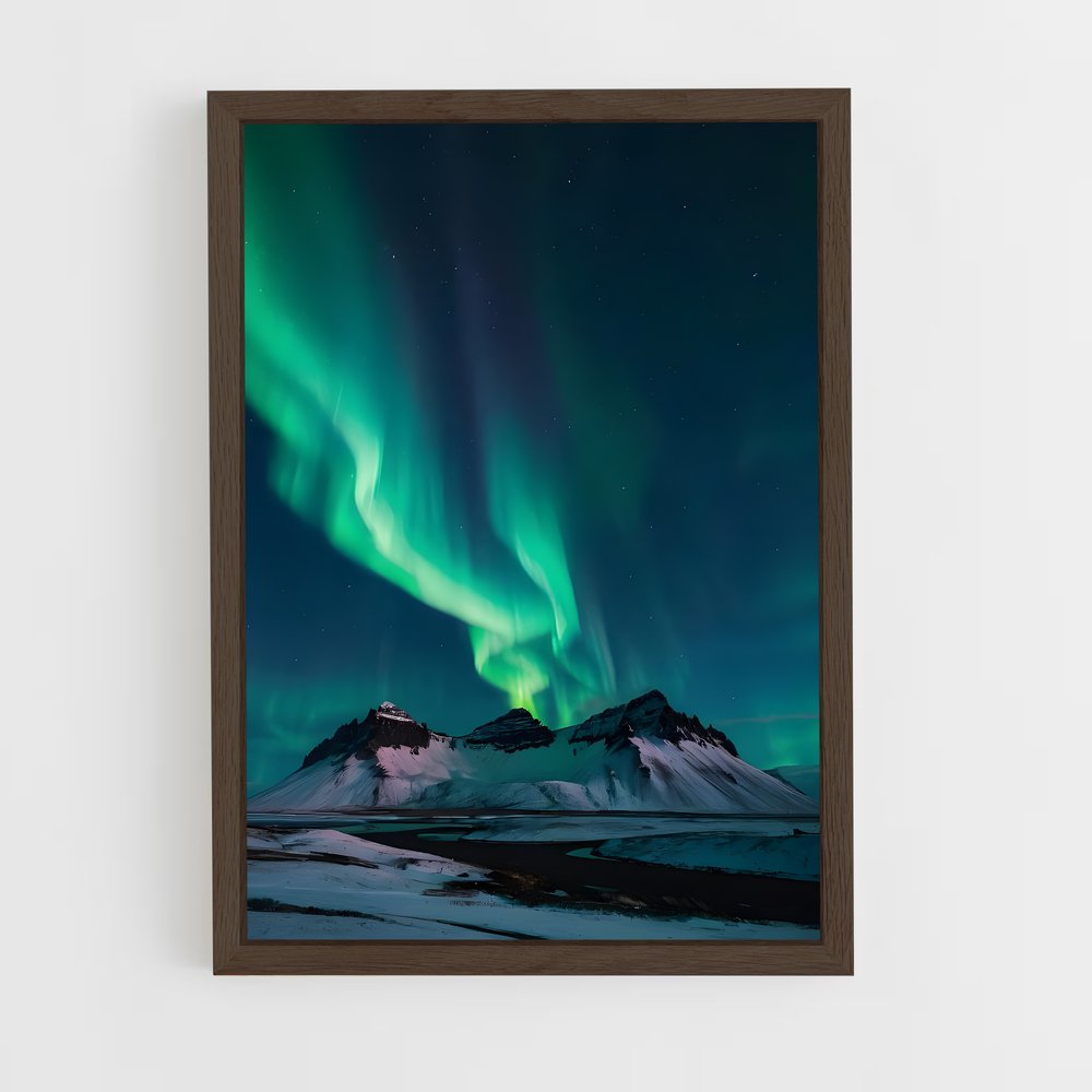 Poster splendide Lumières du Nord – affiche Univers (vue 5)